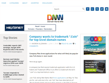 Tablet Screenshot of domainnamewire.com